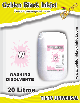 Galonera de 20 Litros de DISOLVENTE para Impresoras HP, Canon, Epson, Brother, Lexmark